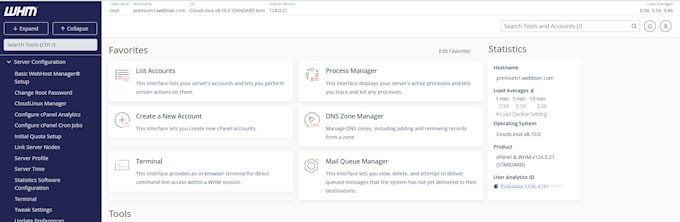 configure vps or dedicated server