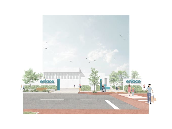 do architectural collage renders, 2d plans or details