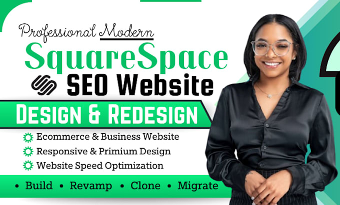 design modern business squarespace website SEO, redesign squarespace website
