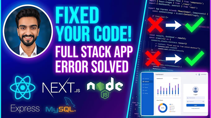 edit or fix errors in javascript react js node js