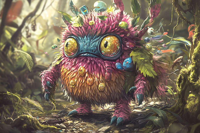 illustrate fantasy art creatures and characters