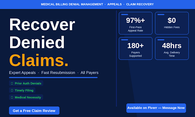 be your expert medical billing specialist for claims, ar, and rcm