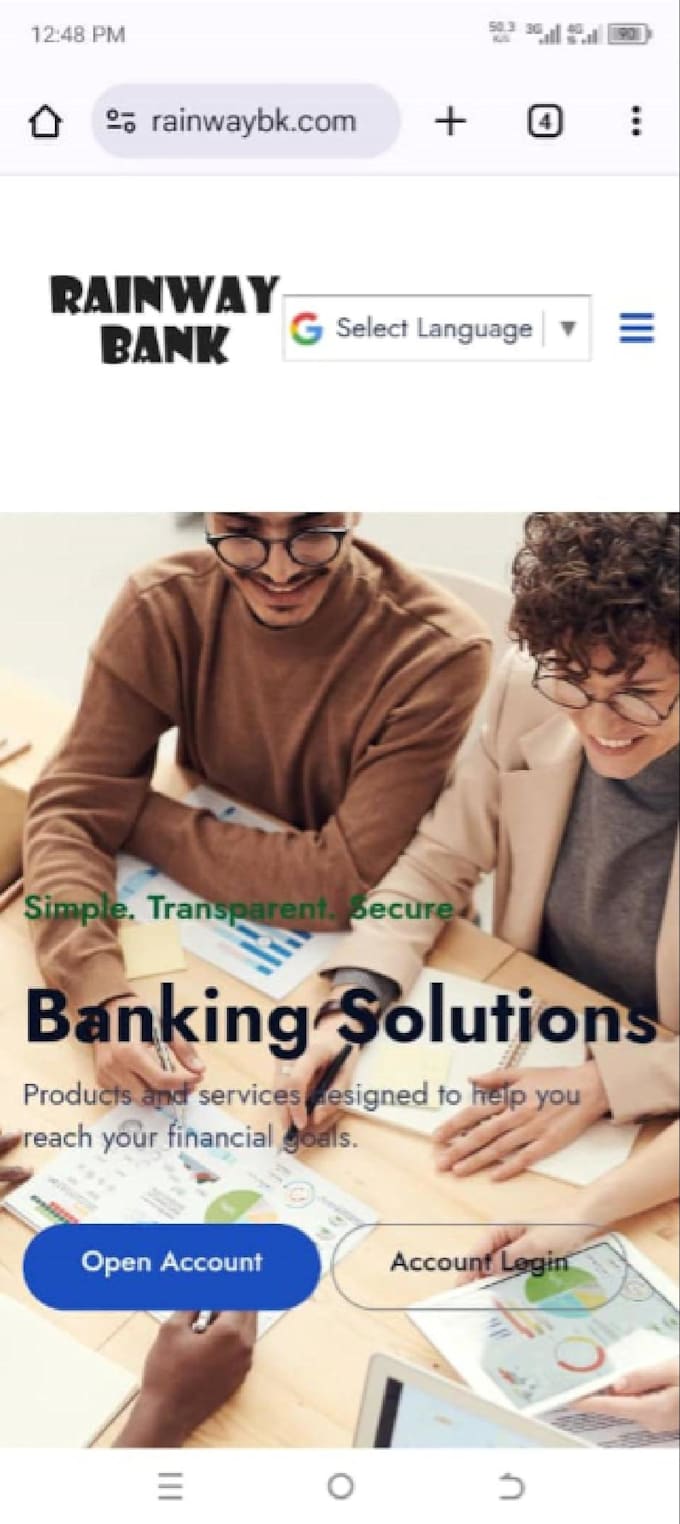 build an online banking website with crypto deposit