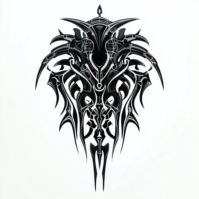 create a profesional tribal tattoo design