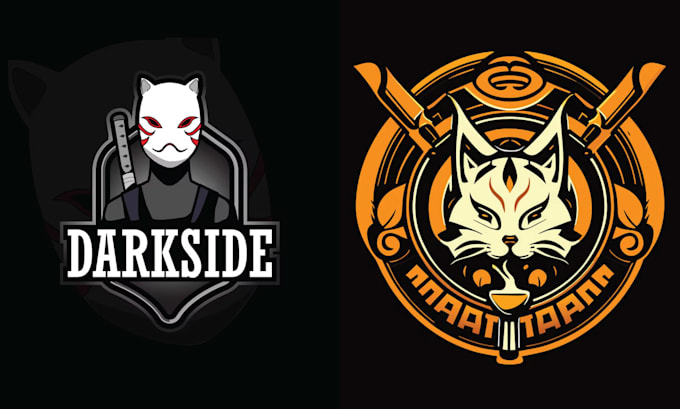 design mascot fox kitsune logo