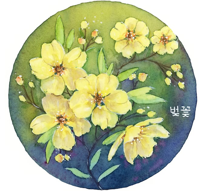 draw botanical illustration art for you