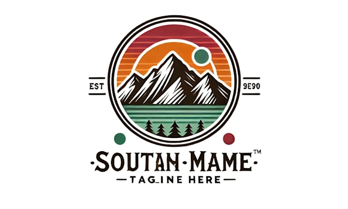 do outdoor travel mountain hiking adventure logo