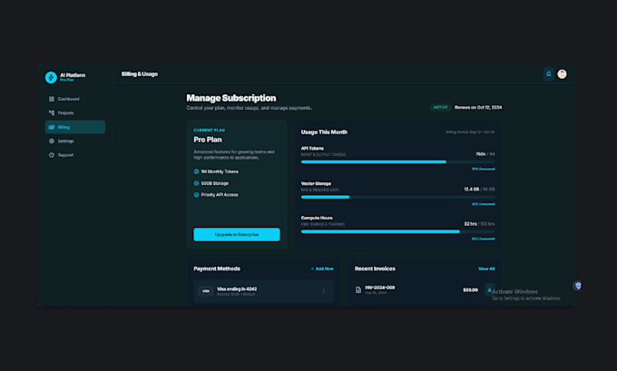 design high converting UI UX for ai fintech saas products