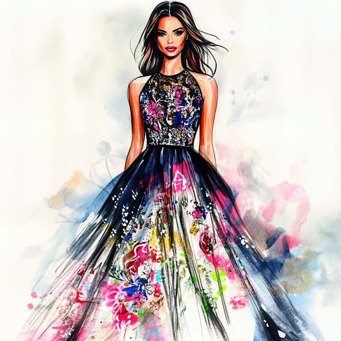 Draw fashion illustrations and fashion collections by Funishingsart ...