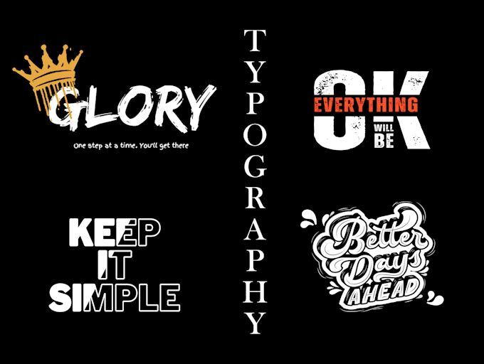 tshirt typography designs and custom merchandise design