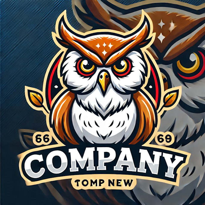 do make owl mascot logo design with 1 day delivery