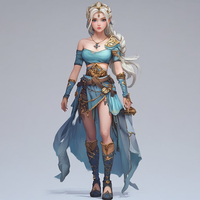 made an amazing dnd or game character art