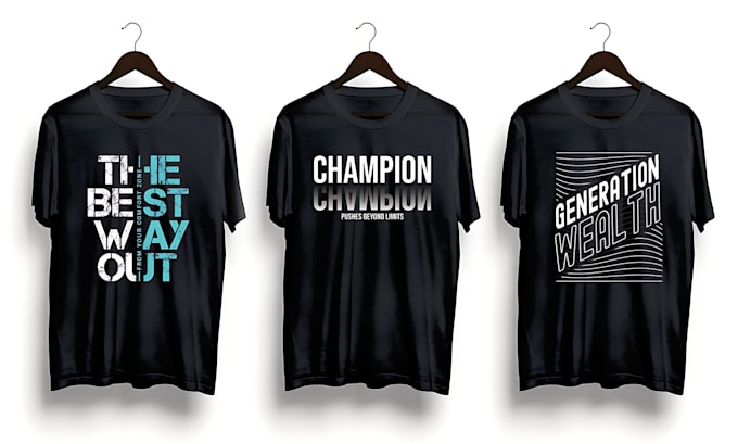 awesome custom typographic tshirt logo design