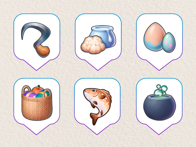 create 2d props, assets, items, icons for your game