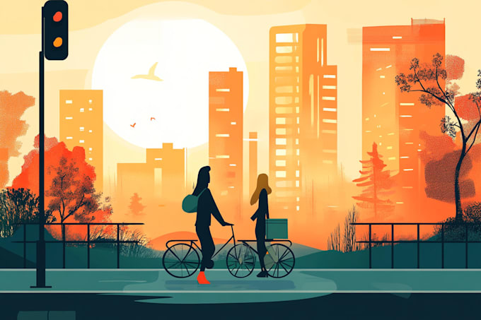 create modern flat vector illustration