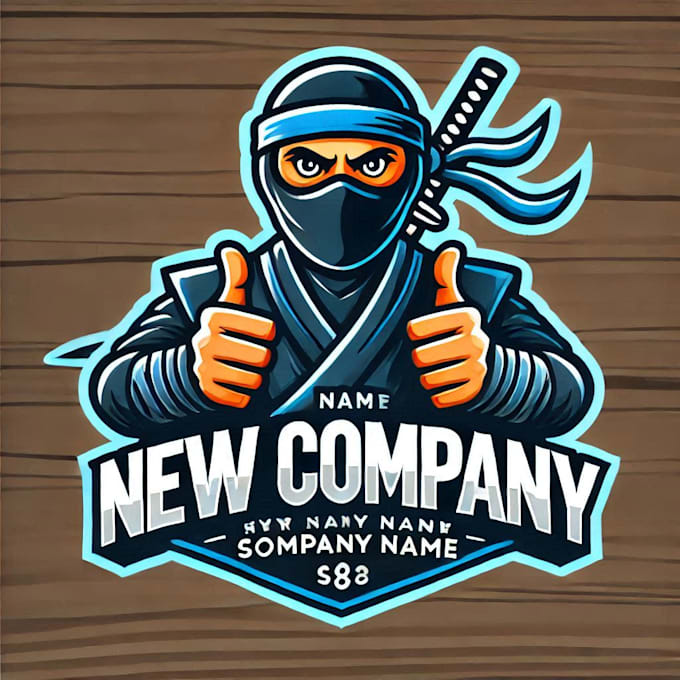 do design cool ninja mascot logo with 1 day delivery