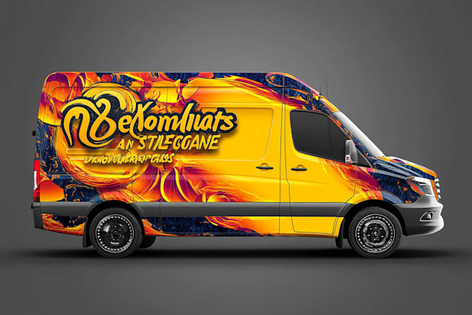 do a racing sport car wrap design