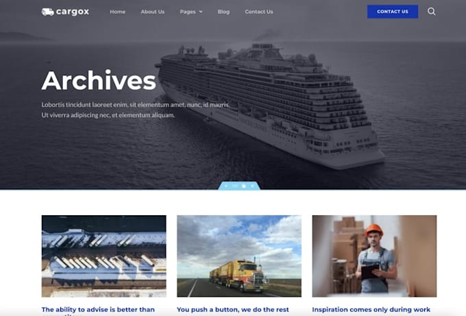 wordpress developer for international courier services website