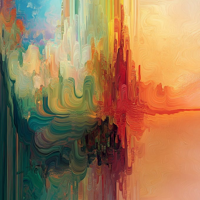 design abstract one line art with boho style