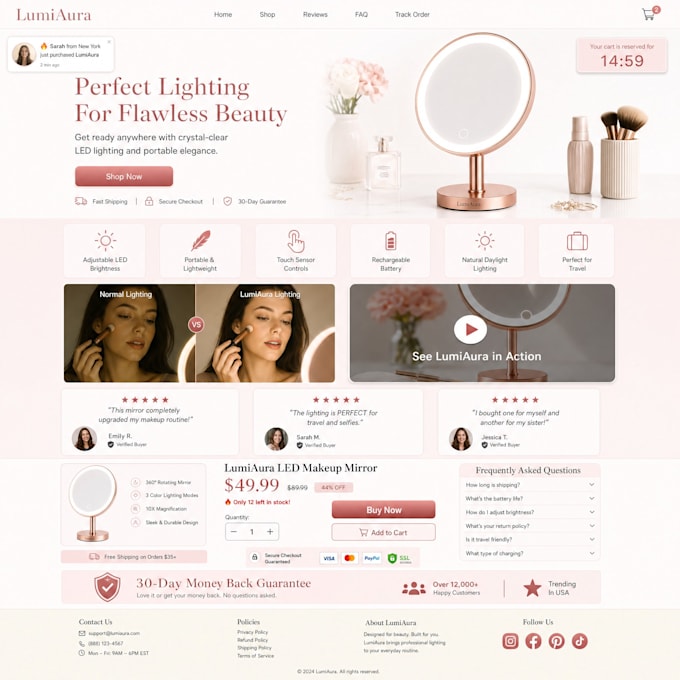 design or redesign a high converting shopify dropshipping store