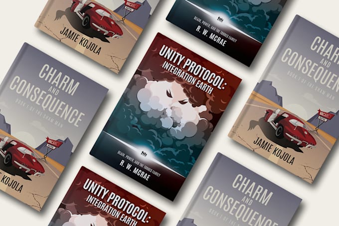 design a custom mystery or thriller book cover