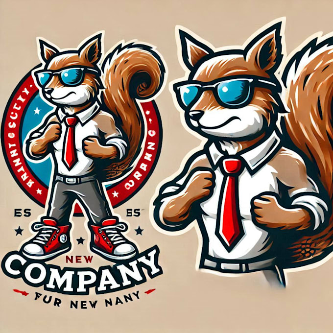 do make cool squirrel mascot logo with unlimited review