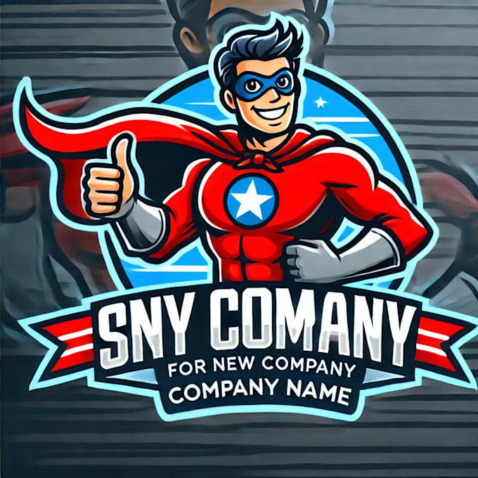 do design superhero mascot logo with 1 day delivery