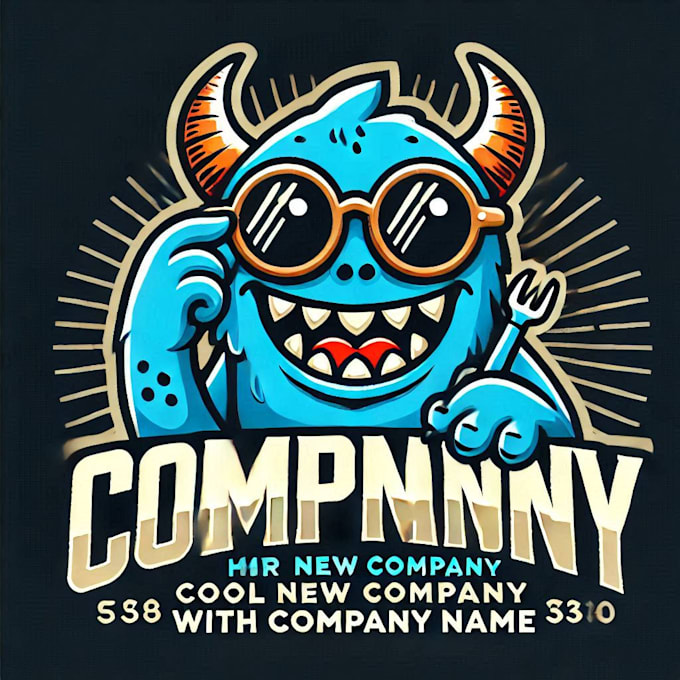 do create cool monster mascot logo with express delivery