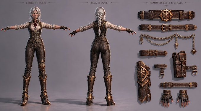 create professional ai concept art for characters