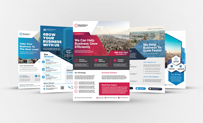 design professional and unique flyers, brochure and tri fold