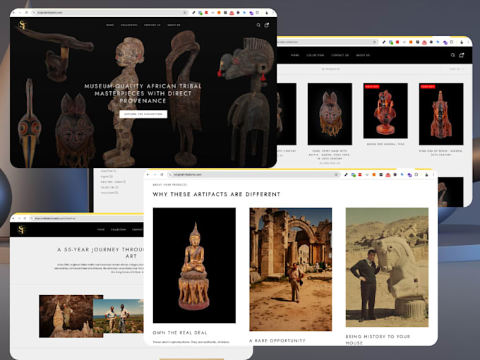 craft a fully optimized static website or landing page