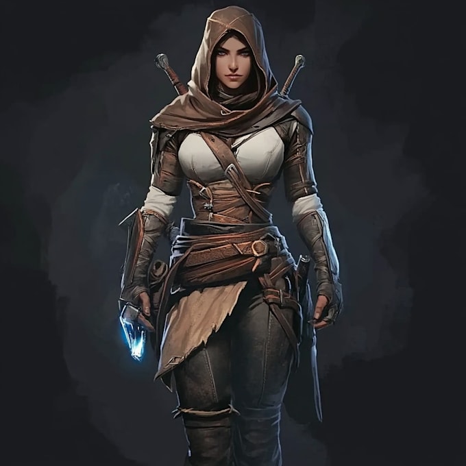 do star wars, game character or sci fi game character art for you
