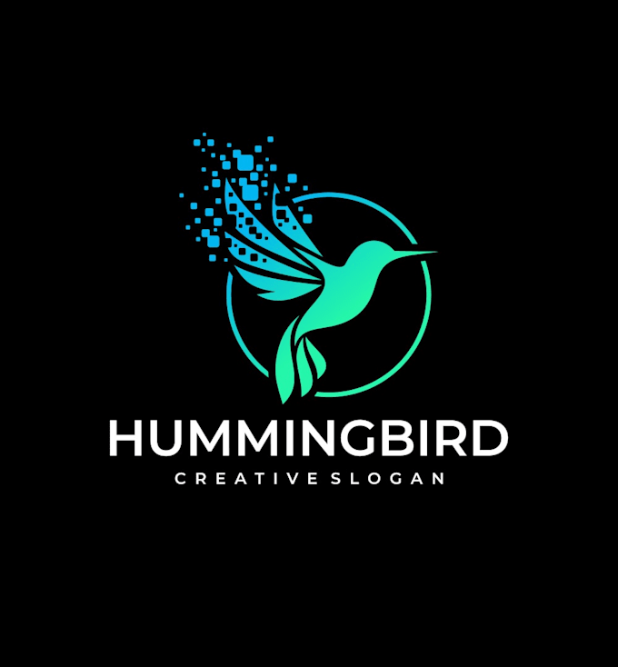 make unique hummingbird logo design  for your business