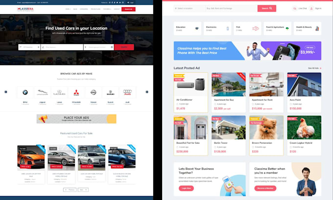 make classified ads and listing directory website