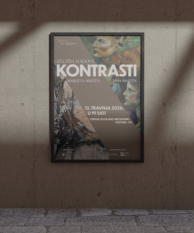 design creative posters for exhibitions and events