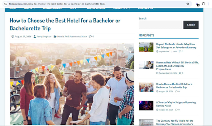 do travel, adventure,hotel guest post on high da sites