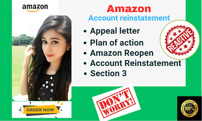 Do Amazon Reinstatement Appeal Letter Section 3 Account Reactivation By