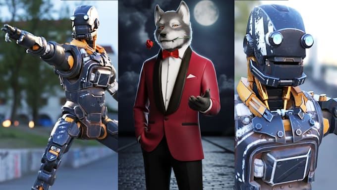 do top quality 3d character modeling
