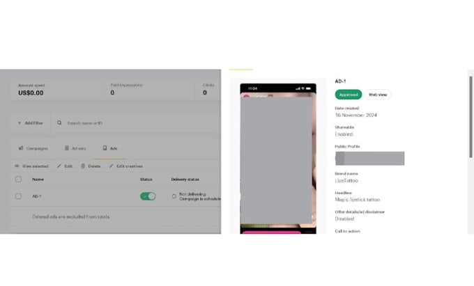 create snapchat ads manager account with your ads approved