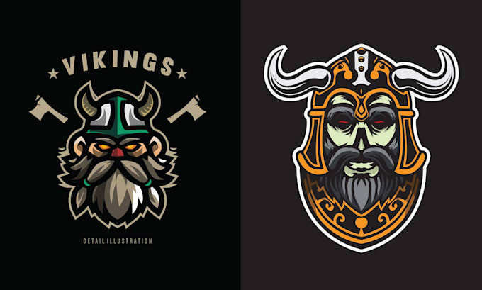 make custom mascot viking logo