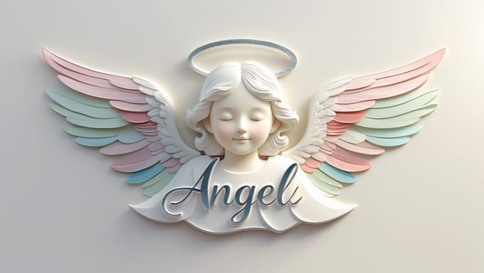 do custom angel logo design