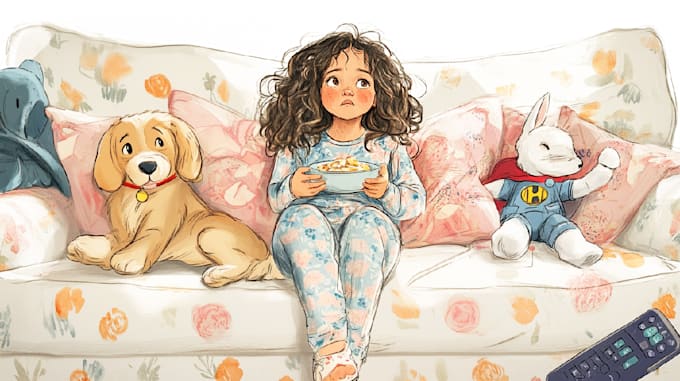 illustrate children story book illustration, children story, book illustration