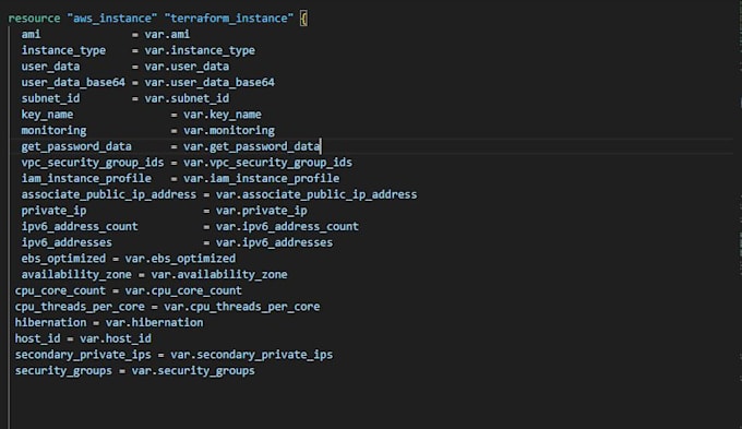 create dynamic terraform scripts for any of your cloud services