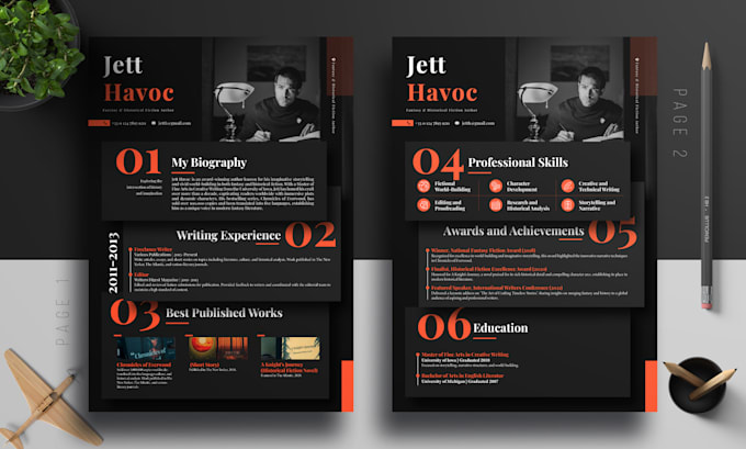 format a job winning resume, design a professional CV, with custom cover letter