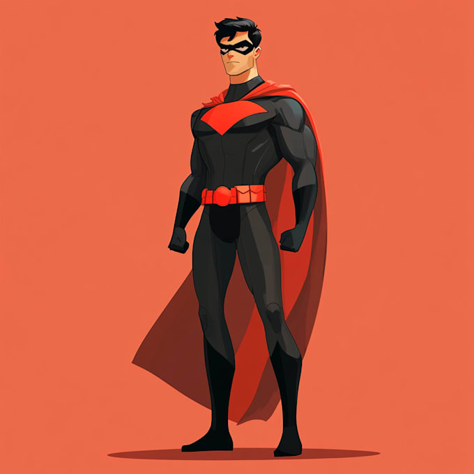illustrate superhero character art