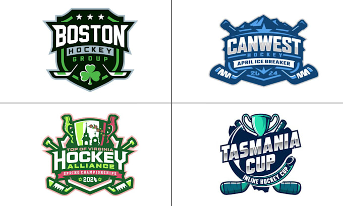 do hockey team jersey or sports club logo design