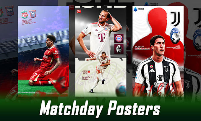 design professional sports poster and matchday graphics