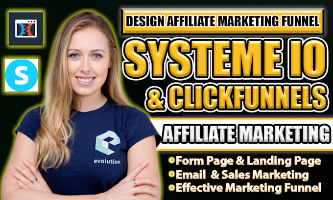 create systeme io sales funnel affiliate marketing and clickfunnels landing page