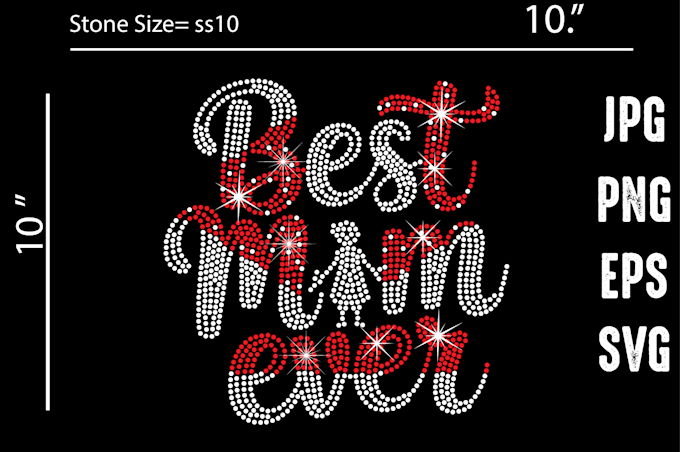 do rhinestone design for you 1 hours