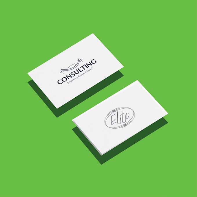 create premium business card design with a touch of elegance